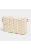 Lucky Charm Women's White Polyurethane Sling Bag Lucky Charm Women's White Polyurethane Sling Bag