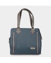 Lucky Charm                         Women's Teal Blue Polyurethane Tote Bag