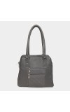 Lucky Charm                         Women's Grey Polyurethane Tote Bag