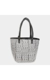Lucky Charm                         Women's White Polyurethane Tote Bag