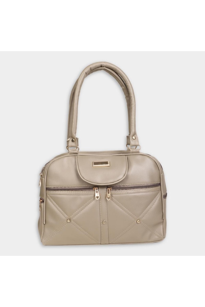 Lucky Charm                         Women's Beige Polyurethane Hand Bag