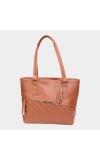 Lucky Charm                         Women's Tan Polyurethane Tote Bag