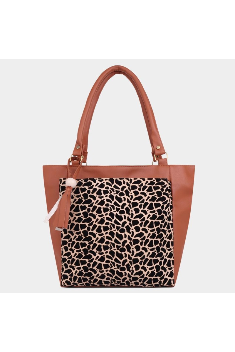 Lucky Charm                         Women's Tan Polyurethane Hand Bag