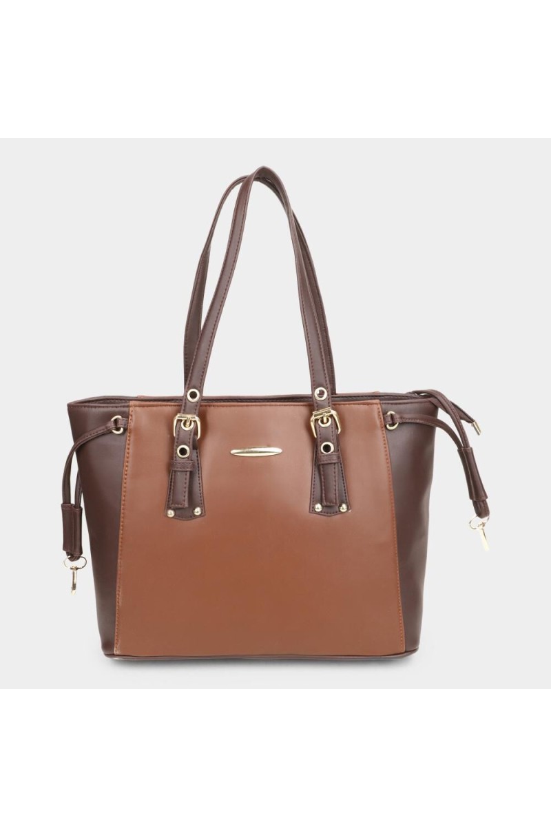 Lucky Charm                         Women's Tan Polyurethane Hand Bag