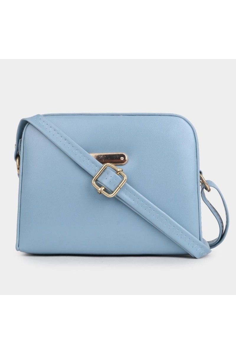 Lucky Charm                         Women's Mid Blue Polyurethane Sling Bag