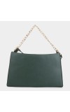 Lucky Charm                         Women's Green Polyurethane Sling Bag