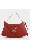 Lucky Charm Women's Maroon Polyurethane Sling Bag Lucky Charm Women's Maroon Polyurethane Sling Bag