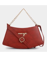 Lucky Charm                         Women's Maroon Polyurethane Sling Bag