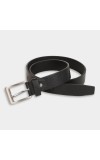 Black Tie                         Men's Black Polyurethane Formal Belt