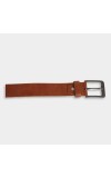 Black Tie                         Men's Brown Polyurethane Formal Belt