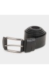 Black Tie                         Men's Black Polyurethane Formal Belt
