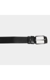 Black Tie                         Men's Black Polyurethane Formal Belt