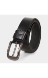 Black Tie                         Men's Black Polyurethane Formal Belt