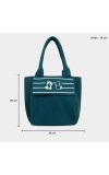 Lucky Charm Women's Green Polyurethane Tote Bag Lucky Charm Women's Green Polyurethane Tote Bag