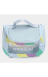 Lucky Charm Women's Light Blue Polyurethane Makeup Bag Lucky Charm Women's Light Blue Polyurethane Makeup Bag