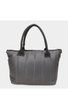 Brink Women's Grey Fabric-Polyester Tote Bag Brink Women's Grey Fabric-Polyester Tote Bag