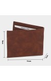 Black Tie                         Men's Brown Polyurethane Wallet