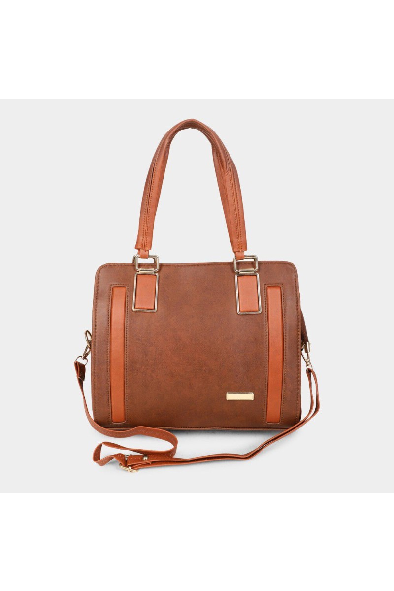 Lucky Charm                         Women's Tan Polyurethane Tote Bag