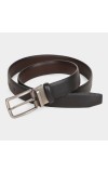 Black Tie                         Men's Black Polyurethane Formal Belt