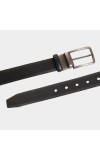 Black Tie                         Men's Black Polyurethane Formal Belt