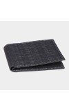 Black Tie                         Men's Charcoal Polyurethane Wallet