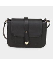 Lucky Charm                         Women's Black Polyurethane Sling Bag