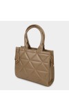 Lucky Charm                         Women's Beige Polyurethane Tote Bag