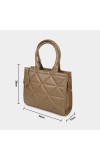 Lucky Charm                         Women's Beige Polyurethane Tote Bag