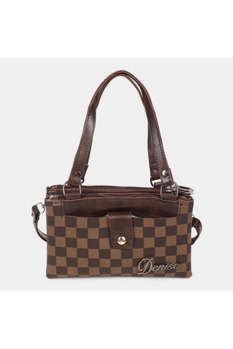 Lucky Charm                         Women's Brown Polyurethane Sling Bag