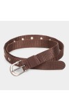 Lucky Charm                         Women's Brown Nylon And Polyester Belt