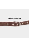Lucky Charm                         Women's Brown Nylon And Polyester Belt