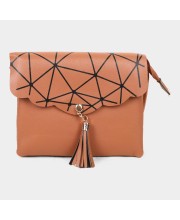 Lucky Charm                         Women's Tan Polyurethane Sling Bag