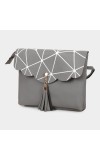 Lucky Charm Women's Grey Polyurethane Sling Bag Lucky Charm Women's Grey Polyurethane Sling Bag