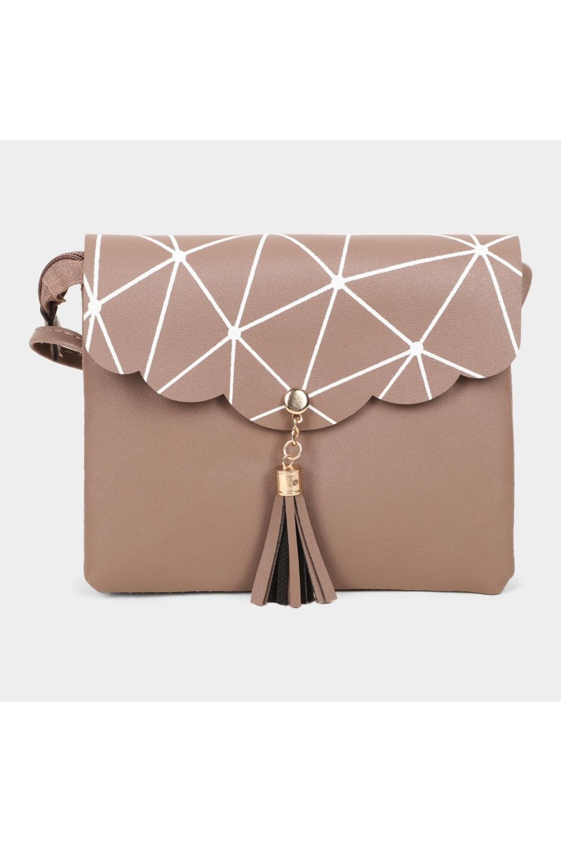 Lucky Charm                         Women's Dark Pink Polyurethane Sling Bag