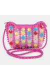 Lucky Charm                         Women's Pink Polyurethane Sling Bag