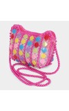 Lucky Charm                         Women's Pink Polyurethane Sling Bag