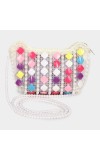 Lucky Charm Women's White Polyurethane Sling Bag Lucky Charm Women's White Polyurethane Sling Bag