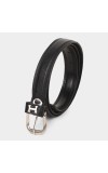 Lucky Charm                         Women's Black Polyurethane Belt