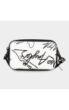 Lucky Charm                         Women's Black Acrylic Sling Bag