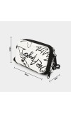 Lucky Charm                         Women's Black Acrylic Sling Bag