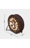 Lucky Charm                         Women's Brown Coconut Shell Sling Bag