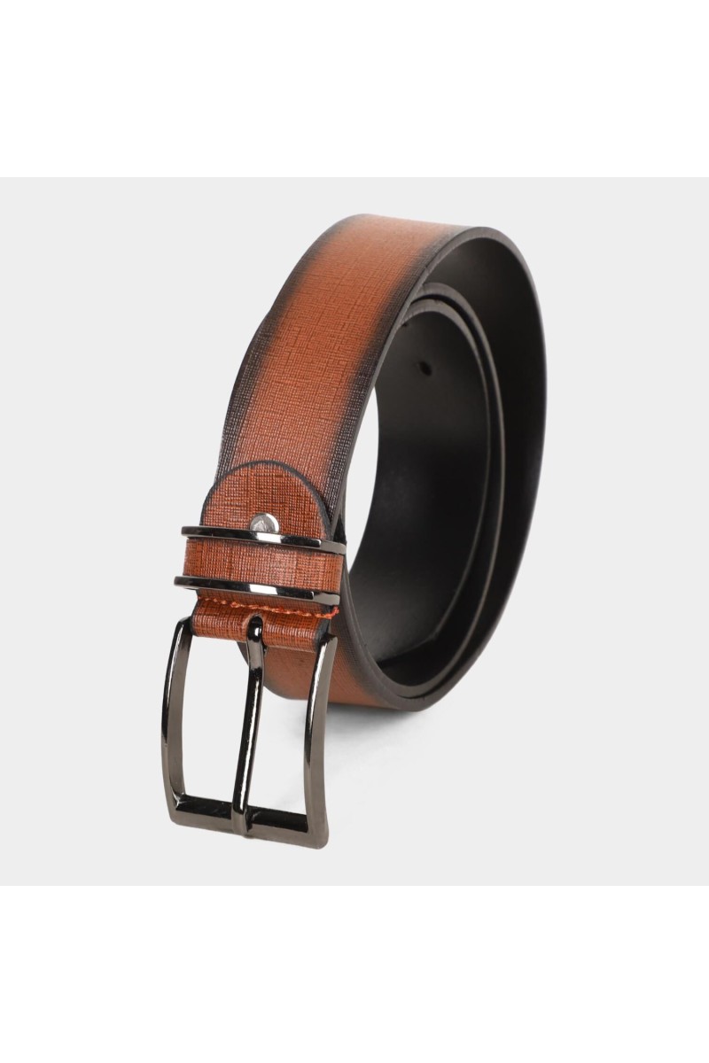 Black Tie                         Men's Tan Polyurethane Casual Belt