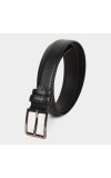 Black Tie                         Men's Black Polyurethane Formal Belt