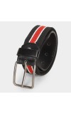 Black Tie                         Men's Black Canvas Casual Belt