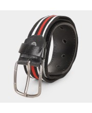 Black Tie                         Men's Black Canvas Casual Belt