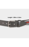 Black Tie Men's Black Canvas Casual Belt Black Tie Men's Black Canvas Casual Belt