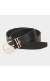 Black Tie Men's Black Polyurethane Casual Belt Black Tie Men's Black Polyurethane Casual Belt