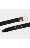 Black Tie Men's Black Polyurethane Casual Belt Black Tie Men's Black Polyurethane Casual Belt