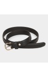 Lucky Charm                         Women's Black Polyurethane Belt