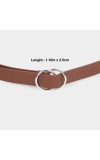 Lucky Charm                         Women's Tan Polyurethane Belt